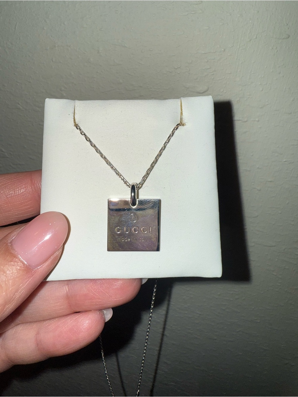 Brand new with tags Gucci sterling silver necklace